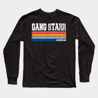 Gang Starr // Retro Style Long Sleeve T-Shirt